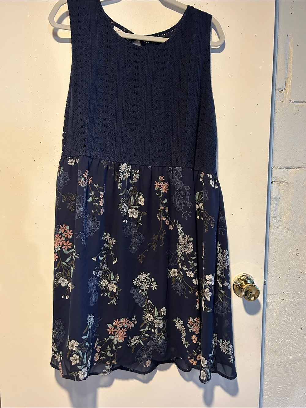 Blue and Floral dress